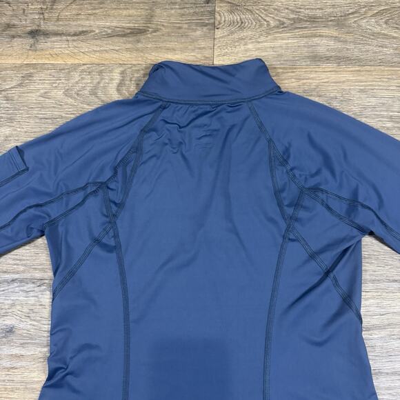 BloqUV Women's UPF 50 Sun Protective Mock Neck Top Size M Midnight Blue - Picture 11 of 13